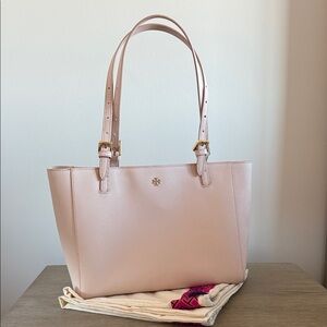 Tory Burch Emerson Soft Pink Tote Bag